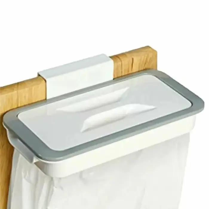 Support de sac poubelle durable, support de cuisine, support d'armoire, cintre de rangement T1