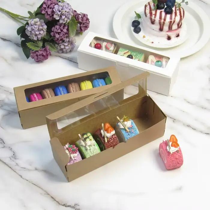 Boîtes à Macarons avec Fenêtre Transparente