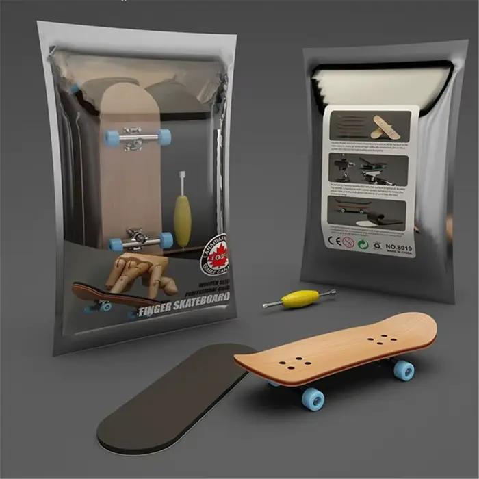 Mini Skateboard à doigts en érable, jeu de Sport de bureau, jouets à touche, Mini Skate drôle et mignon, cadeau de noël pour garçon