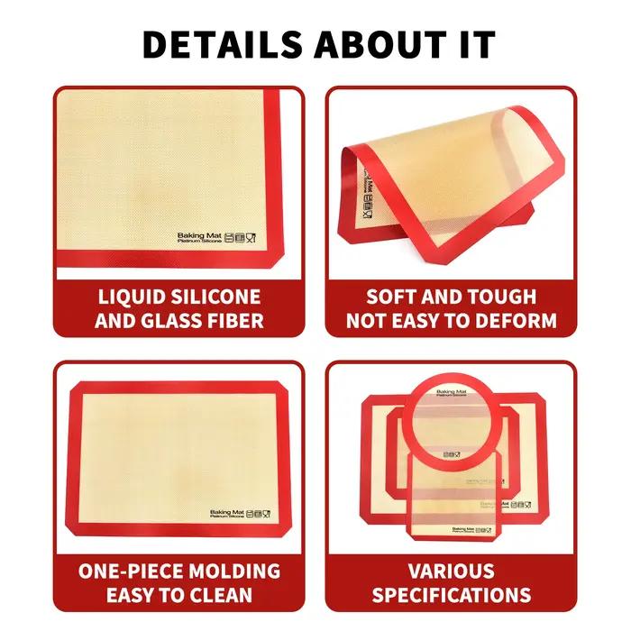 Tapis de cuisson en Silicone pour la cuisine, 1 pièce, tapis de four à pétrir roulant, planche antiadhésive résistante à la chaleur pour la cuisson