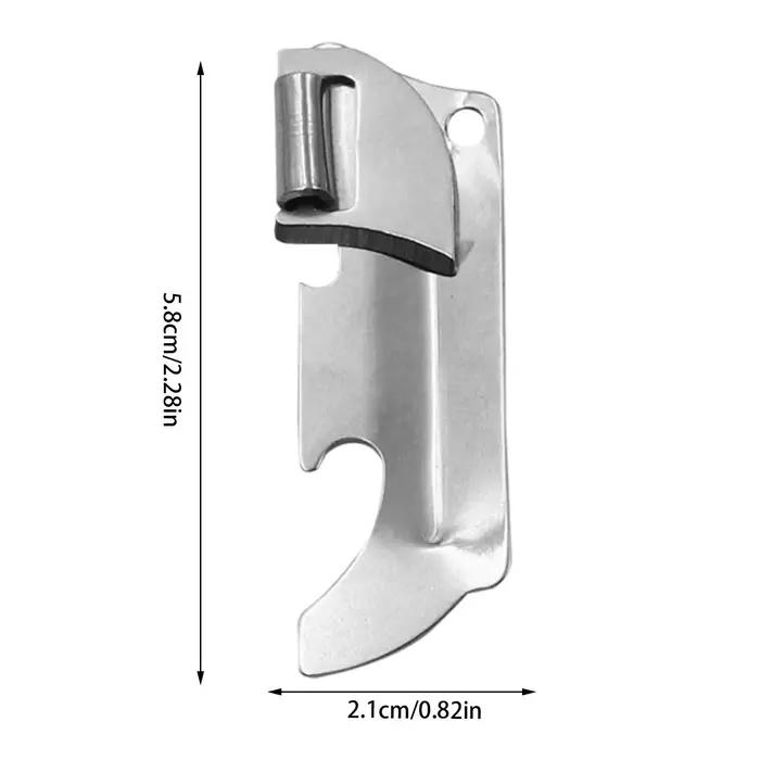 Ouvre-boite manuel en acier inoxydable coupe-boites pour canettes de biere et autres boissons facile a utiliser pour le camping voyages et cuisine