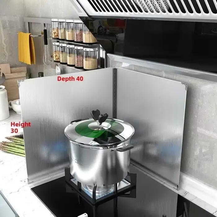 Déflecteur d'huile en acier inoxydable pour cuisine