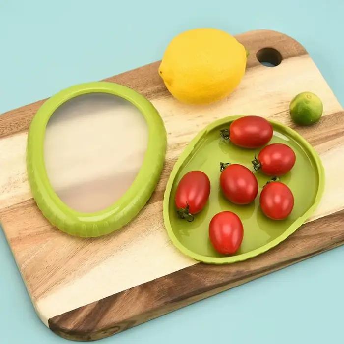 Boîte de rangement de cuisine réutilisable, récipient de légumes, Mini oignon d'avocat pour la cuisine, fruits frais, réfrigérateur, boîte de rangement 1 pièce