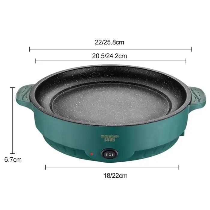 Multicuiseur Électrique et Poêle Antiadhésive 220V pour Barbecue Domestique, Steaks, Poissons et Omelettes