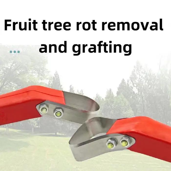 Grattoir à écorce multifonctionnel en plastique et métal rouge pour jardiniers et amateurs de bonsaï occassions spéciales