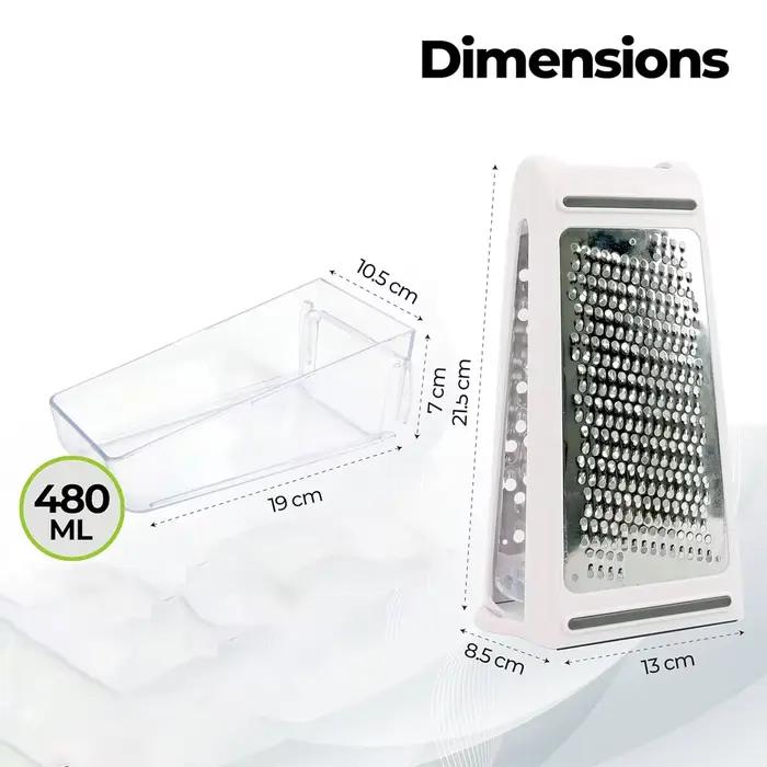 Râpe à fromage avec récipient pour légumes de cuisine