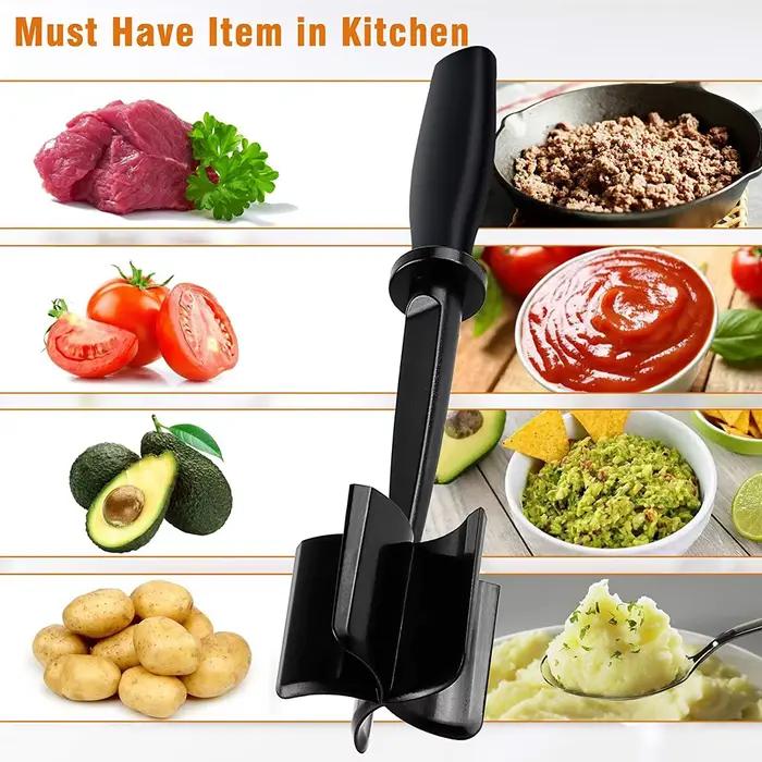 Hachoir à viande, hachoir à Hamburger, Premium résistant à la chaleur, pour viande de Hamburger, bœuf haché, dinde hachée, 1 pièce