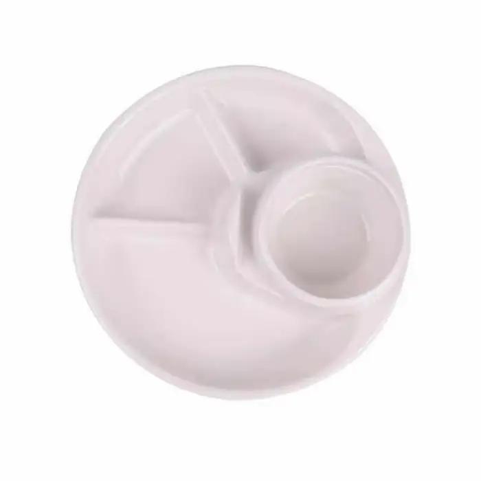 Assiette divisée pour petit déjeuner de 21cm