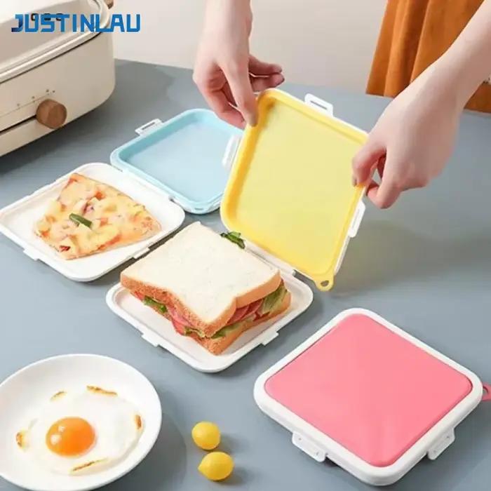 JUSTINLAU Sandwich Toast Bento boîte Portable réutilisable
