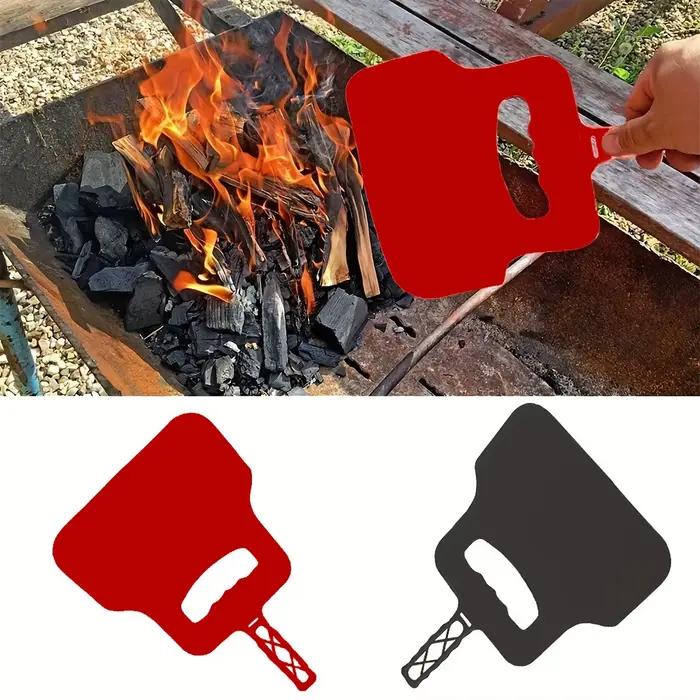 Ventilateur de Barbecue, outil de ventilateur à manivelle, Support de Combustion manuel, cuisson en plein air