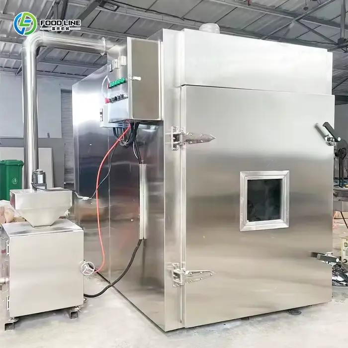 Machine à fumer le poisson et la viande, four à fumer commercial, machine à fumer le poulet, machine à fumer la viande