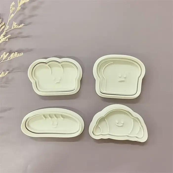 Ours pain Expression emporte-pièces 3D en plastique Biscuit moule Cookie timbre bricolage Fondant gâteau