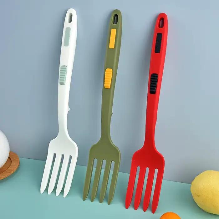 Ustensiles de cuisine flexibles en silicone, multifonctions, serveur de spaghetti, fourchette, fourcommuniste à salade, fouet, accessoires de service