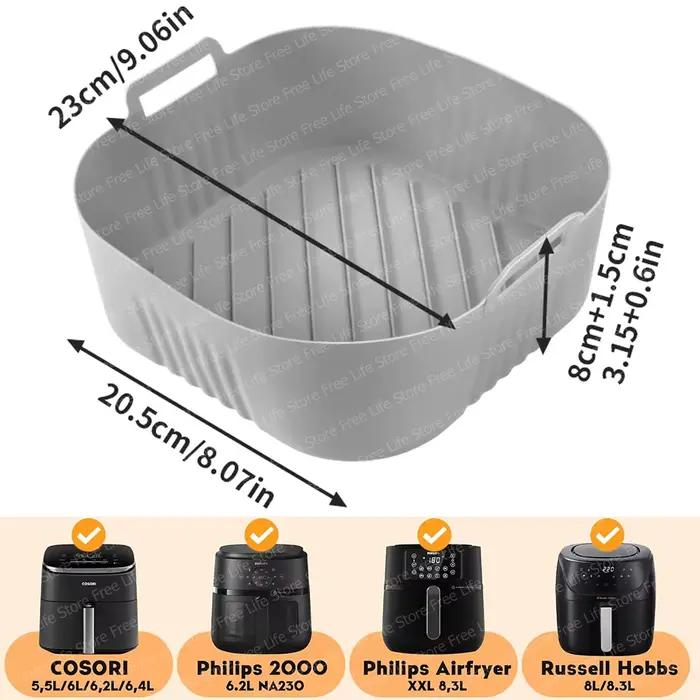 Moule de friteuse à Air en Silicone pour Philips série 2000 NA230 XL 6