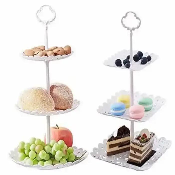 Présentoir à gâteau en plastique pour Makaron et fruits secs