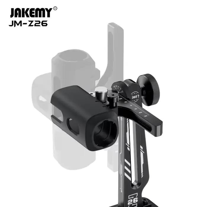 Couteau à découper ultrasonique JAKEMY à 360 degrés, support en aluminium avec pince en C réglable multi-angles, portable