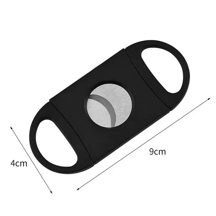 VISION AR Cutter de poche en acier inoxydable, double lame Zigamen, accessoires de coupe pour fumer, outil