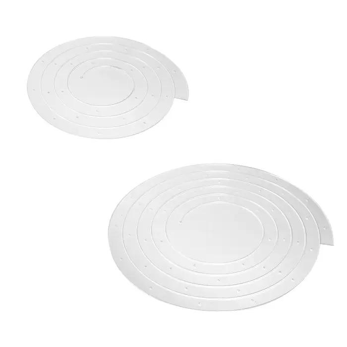 Acrylique spirale décoration de gâteau accessoire beaux accessoires créatifs réutilisables bricolage artisanat pour fournitures de fête Festive douche nuptiale