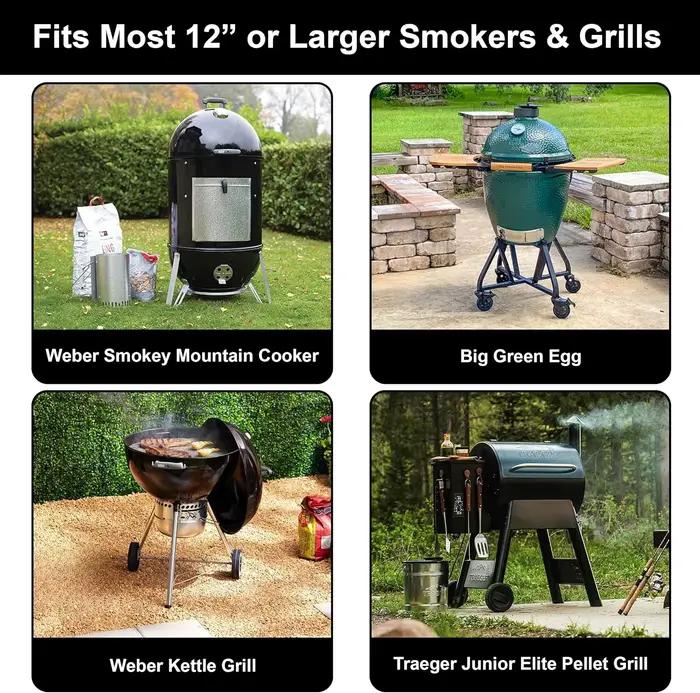Supports à nervures pour Barbecue en acier revêtu antiadhésif pour rôtissage de la viande 4 nervures occasion spéciale et quotidienne