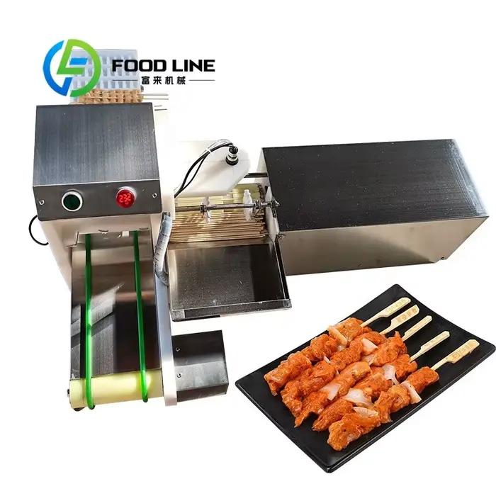 Machine Automatique Pour Enfilage De Brochettes De Viandes Et Kebab Acier Inoxydable 304 Facile À Utiliser Pour Soirées BBQ Occasions Spéciales Capacité Production Haute
