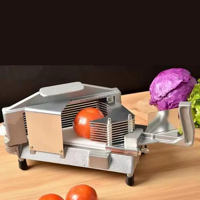 Coupe-tomate en alliage d'acier, trancheur de tomates de cuisine
