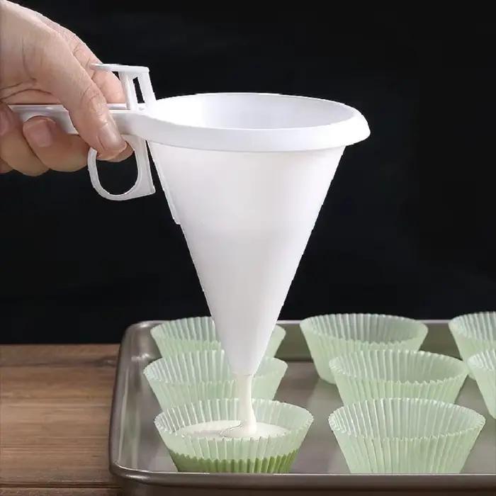 Distributeur de pâte à pâtisserie portatif - Entonnoir de cuisson réglable pour la préparation de crèmes au chocolat