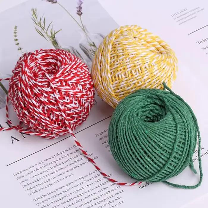 Multicolore 70/75M boucher coton ficelle cuisine viande dinde Barbecue cordes viande saucisse cravate corde cordon emballage Zongzi fil