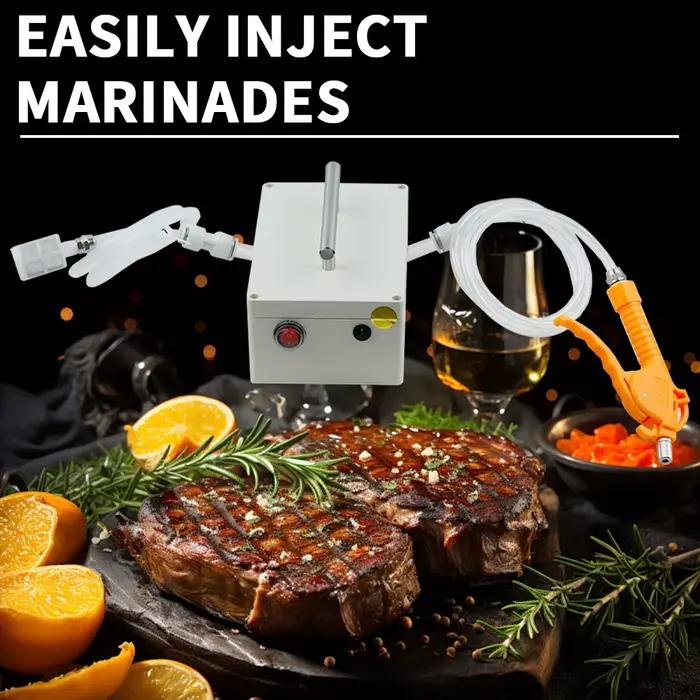 Pistolet d'injection électrique pour steak d'agneau machine de décapsulation de viande injecteur de saline électrique seringue pour marinade de viande occasions spéciales et cadeaux pour les amateurs de cuisine
