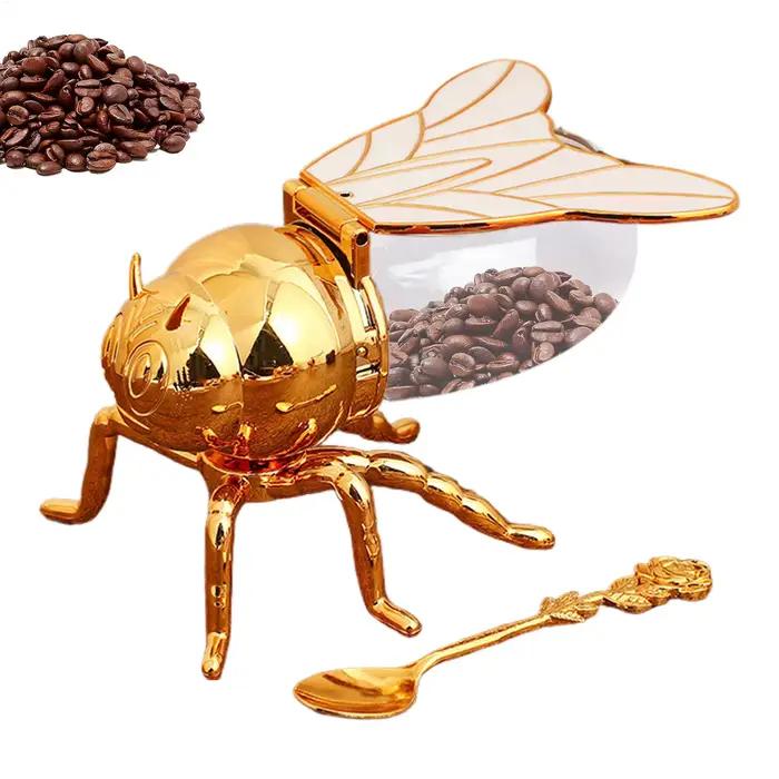 Pot de miel créatif en forme d'abeille