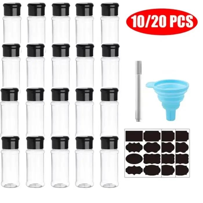Pot d'assaisonnement en plastique, 100ml, 5 à 20 pièces/ensemble, bouteille de vinaigre, condiments pour barbecue