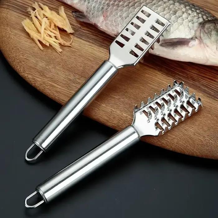Couteau à écailles de poisson en acier inoxydable