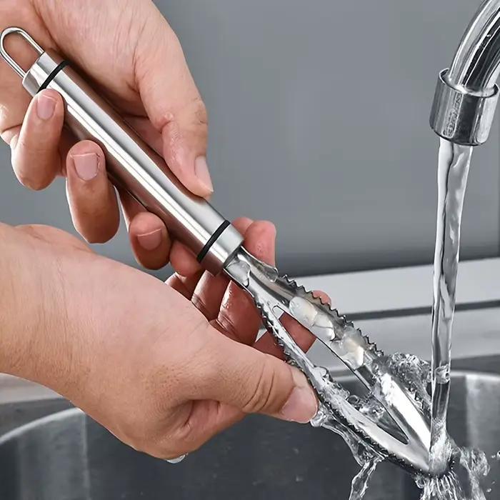 Nettoyeur d'écailles de poisson en acier inoxydable, grattoir, éplucheur, outil, peau de poisson, rasoir, dissolvant, livres, brosse
