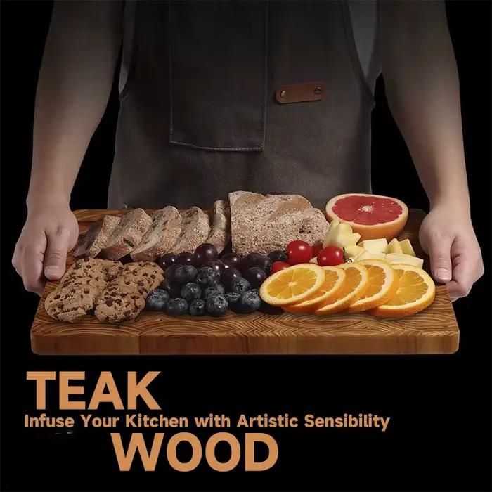 Planches à découper en bois de teck pour la cuisine