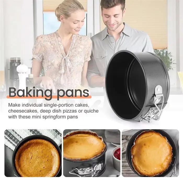 Ensemble de mini poêles antiadhésives pour mini gâteaux au fromage