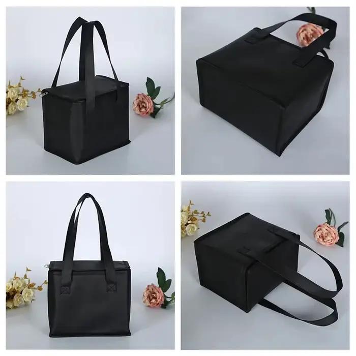 Sac isotherme Portable pour déjeuner, isolation pliante, sac de glace pour pique-nique, sac thermique pour aliments, porte-boissons, sacs isolés, sac de livraison de bière