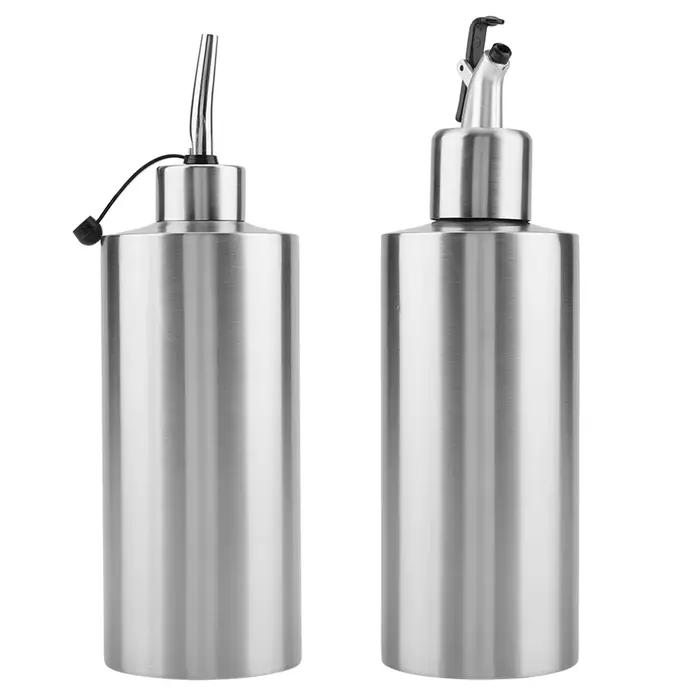 Bouteille d'huile de cuisson en acier inoxydable