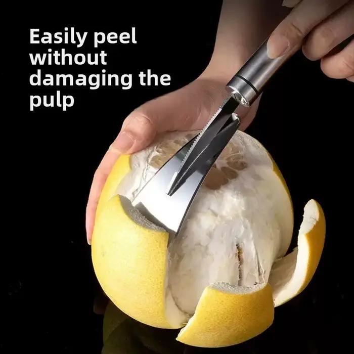 Ensemble de 1/3 d'outils à éplucher les agrumes en acier inoxydable, couteau multifonctionnel pour éplucher les oranges et les citrons, éplucheur de fruits pour cuisine et cocktails