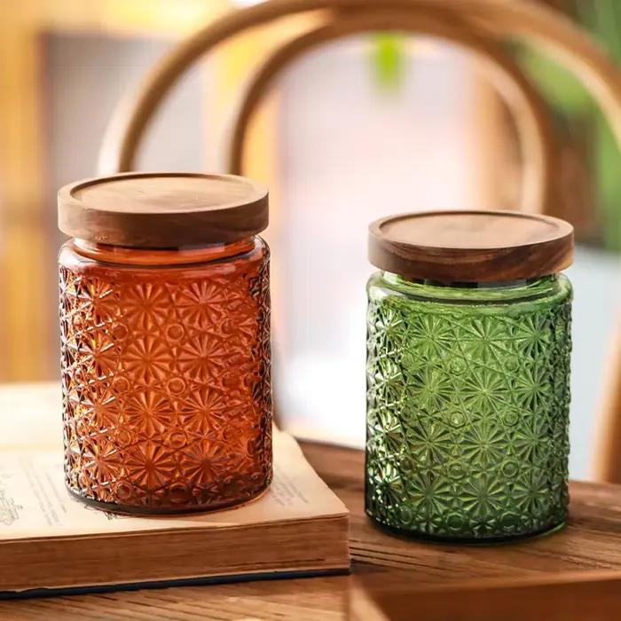 Bocaux en verre scellés avec couvercle