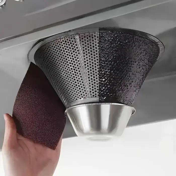 1 rouleau d'éponge à récurer, éponge de nettoyage pour l'élimination de la rouille et le détartrage, tampon à récurer robuste pour le nettoyage des fonds de casseroles et la vaisselle