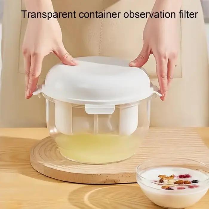 Filtre à yaourt domestique, séparateur de lactosérum multifonctionnel fait maison, écran filtrant au fromage pour yaourtière à presse réfrigérée