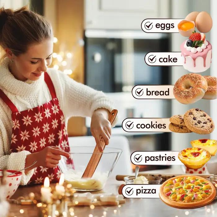 Cuillères de cuisine en bois portables