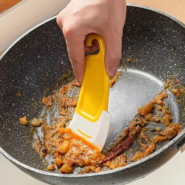 Spatule de nettoyage en Silicone, grattoir de cuisine, lame souple, brosse, poêle sale, Pot, vaisselle, outils de nettoyage, ustensiles de cuisine en Silicone