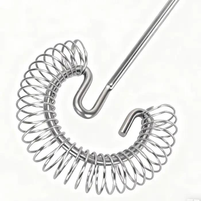 Fouet à spirale en acier inoxydable