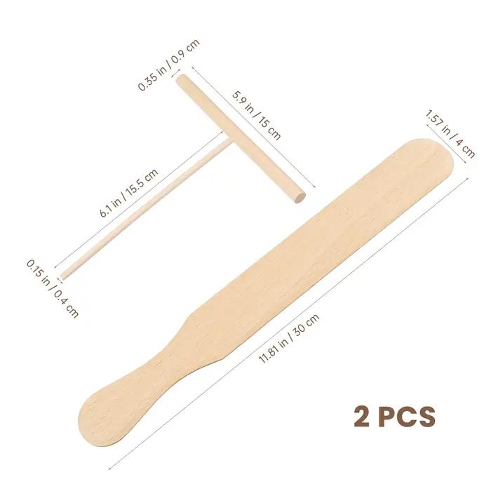 Crêpière outil épandeur et spatule Kit casserole cuisson Tortilla ustensiles pour crêpes râteau cuisine