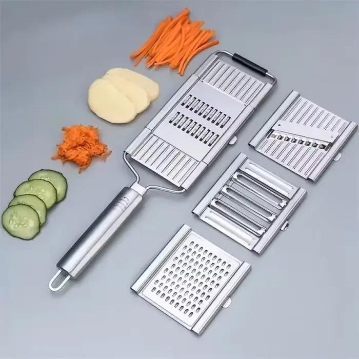 Râpe à légumes manuelle portable en acier inoxydable