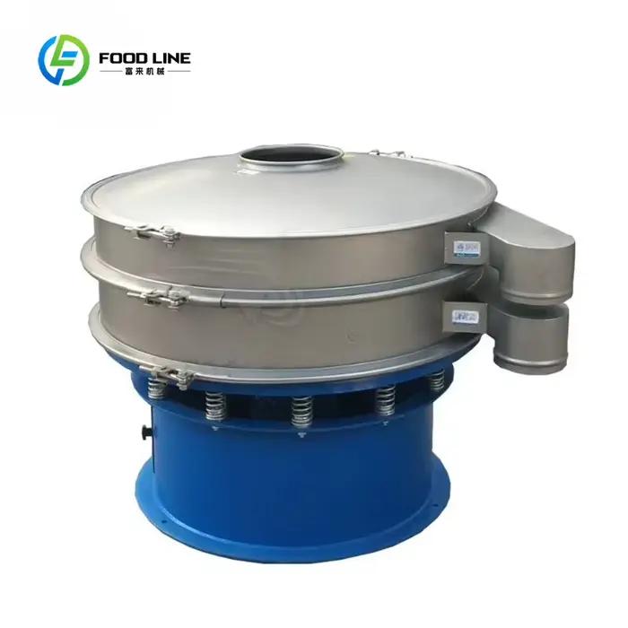 Écran vibrant rotatif multicouche en maille pour le criblage de la farine de maïs, séparateur vibrant circulaire avec moteur