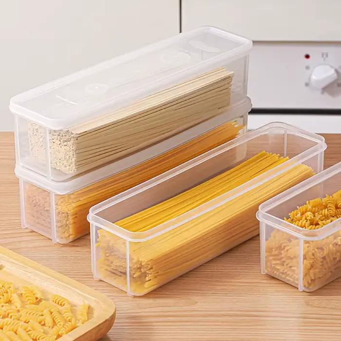Boîte de rangement hermétique en plastique pour la conservation des spaghettis