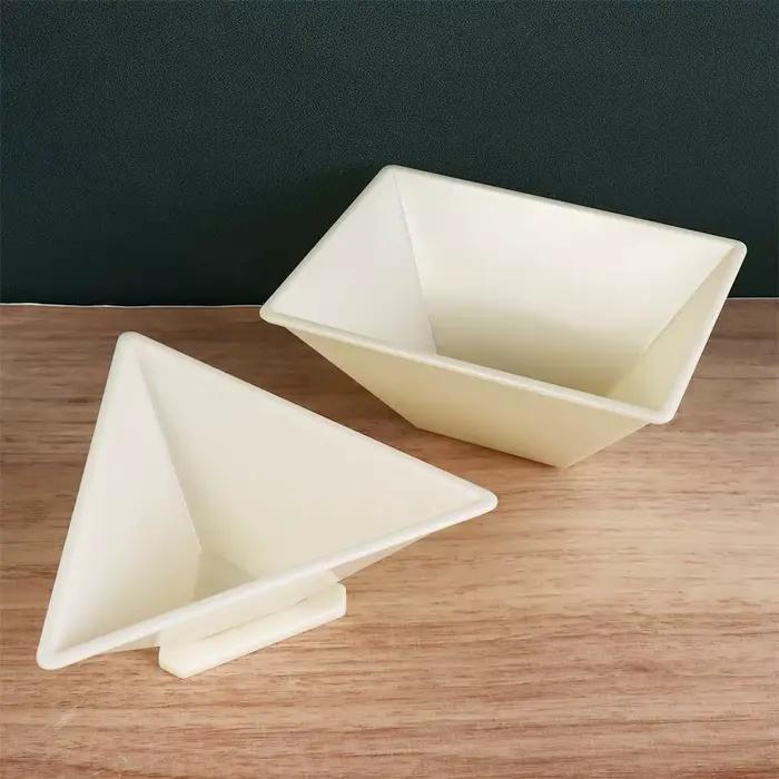 Practical Plastic Zongzi Mold Triangular Square
