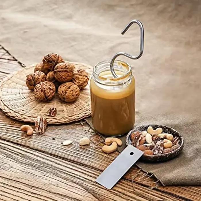Mélangeur de beurre de cacahuètes avec spatule, outil de cuisine polyvalent pour mélanger le beurre d'amande et la confiture, 1 pièce