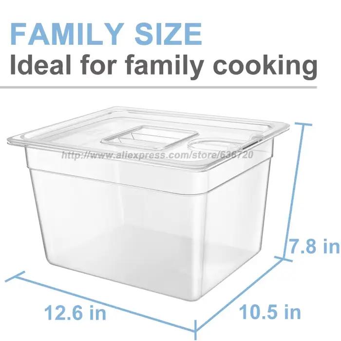Récipient Sous Vide avec Lid-12qt